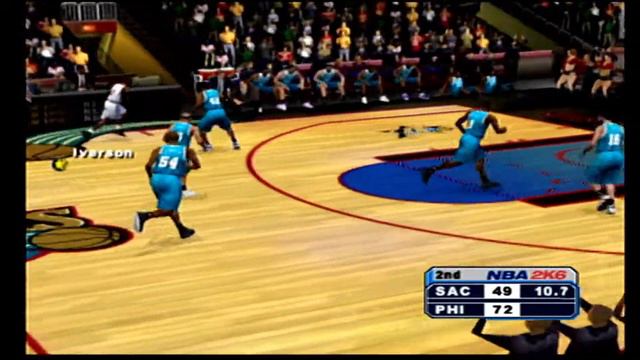 NBA 2K6 76ers vs Kings смотреть онлайн