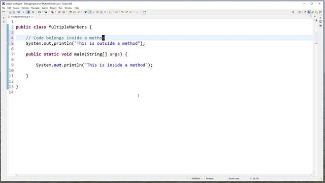 Debugging Java: Multiple Markers at this Line Error смотреть онлайн