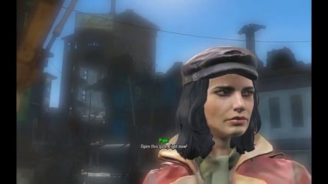Fallout 4 - Piper jump-scare (dialogue glitch) смотреть онлайн