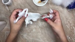 Ватная игрушка Баба Яга