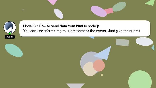 NodeJS : How to send data from html to node.js смотреть онлайн