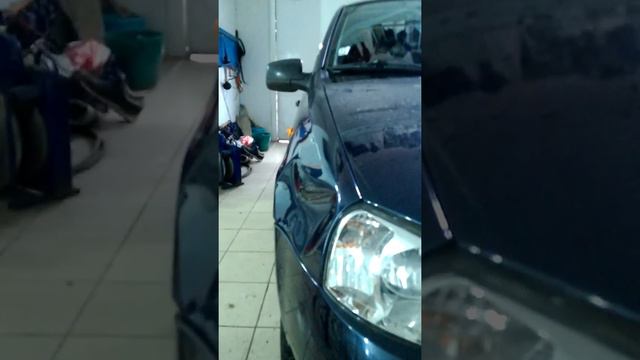 Lada Kalina ремонт крыла. Выпрямление вмятин без покраса в Альметьевске смотреть онлайн
