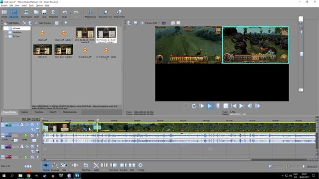 Multi-cam in Sony Vegas Movie Studio 13 Steam Powered смотреть онлайн