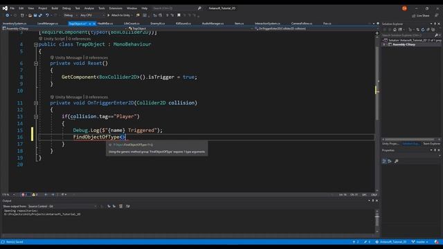 Unity 2D Platformer Tutorial 27 - Player Death and Respawn смотреть онлайн