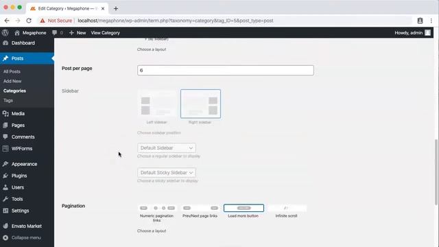 Shows display options override - Megaphone WordPress theme смотреть онлайн