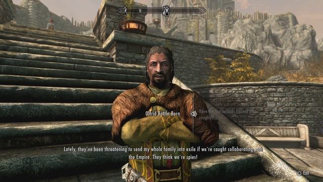 Olfrid Battle-Born AFTER the Stormcloaks take Whiterun - Skyrim Anniversary Edition смотреть онлайн