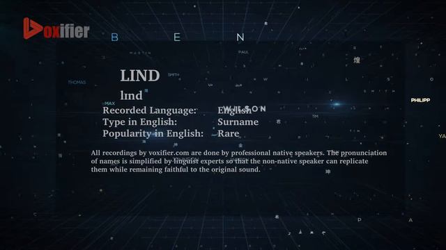 How to Pronunce Lind in English - Voxifier.com смотреть онлайн