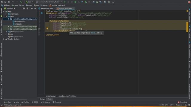 AutoCompleteTextView - En Sevdiğim widget (Android Studio) смотреть онлайн