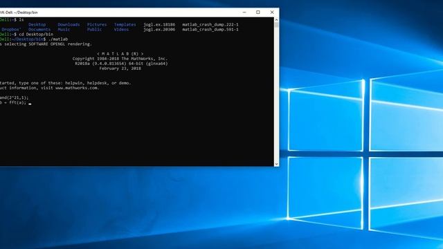 MATLAB on Linux on Windows смотреть онлайн