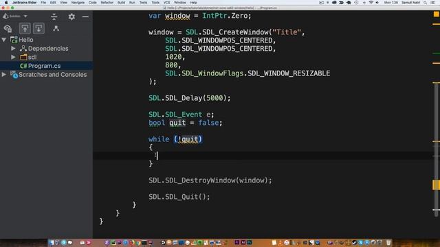 .NET Core + SDL2 : Window Creation (C# Game Development Tutorial) смотреть онлайн
