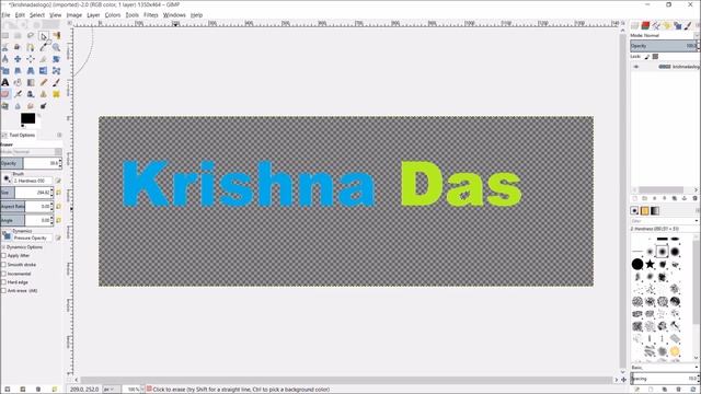 How to Make an Image Semi Transparent in GIMP Video by Krishna Das смотреть онлайн