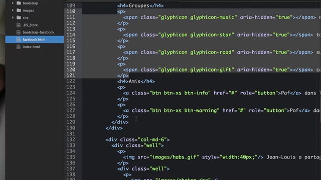 HTML + CSS : Utiliser Bootstrap pour reproduire l'accueil Facebook смотреть онлайн