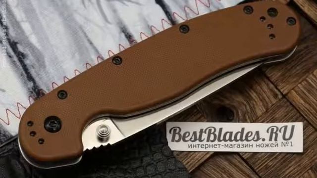 Складной нож Крыса Ontario Knife RAT-1 8867CB, сталь D2 смотреть онлайн