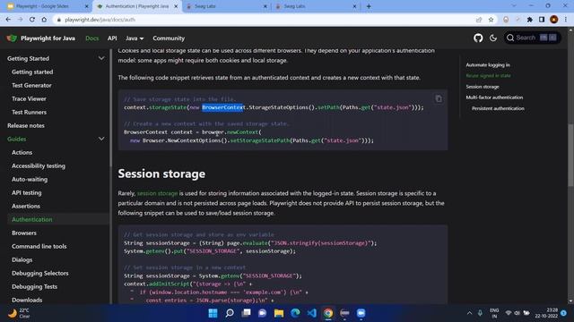 Playwright with Java - Authentication смотреть онлайн