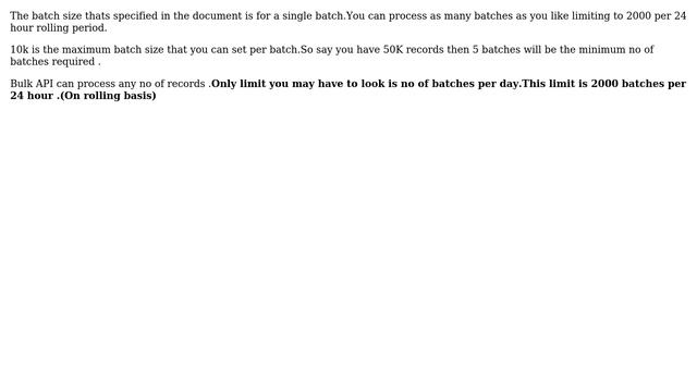 Salesforce: Bulk api query batch size limit is 10,000 records (4 Solutions!!) смотреть онлайн