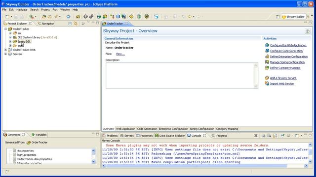 Using Skyway Builder for generating Spring applications for JBoss, Websphere, Weblogic and OC4J смотреть онлайн