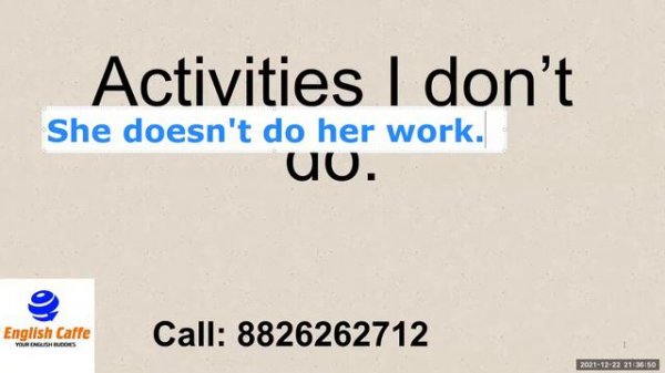 Present Simple Speaking Practice Topics | Online Spoken English Grammar Class | English Caffe