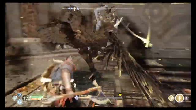 God of War 4 ⚒️How To Defeat Valkyrie with Only Leviathan Axe 🪓🔥(No Blades Of Chaos🔪🔪) смотреть онлайн