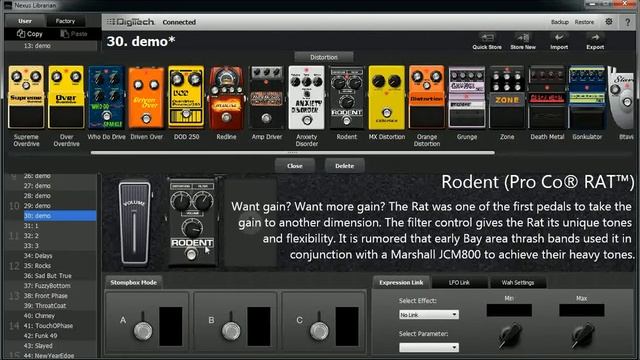 Digitech RP360XP - Distortion Effects смотреть онлайн