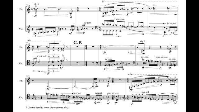Dongryul Lee - Unsmeared, like a bodiless horn (2021) for horn and cello, with Score смотреть онлайн