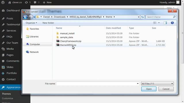 WordPress. How To Install A Theme Via Admin Panel смотреть онлайн