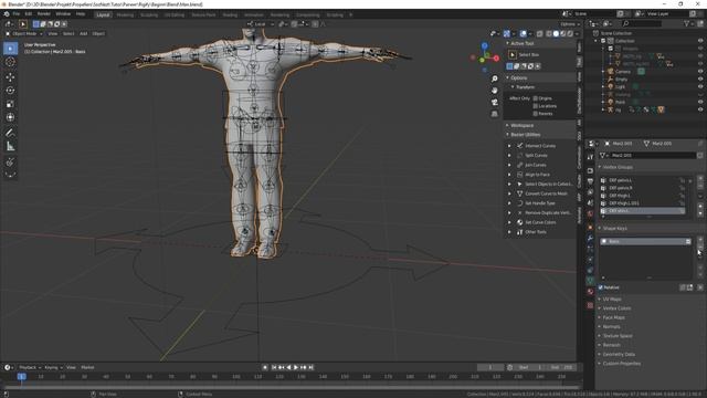 Риггинг персонажа из программы Fuse в Blender 2.9 часть 2. Исправление ошибок. смотреть онлайн