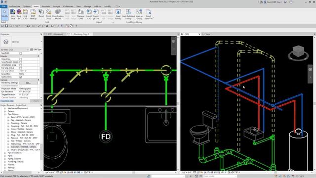 Sanitary and Vent Piping for Beginners in Revit MEP смотреть онлайн