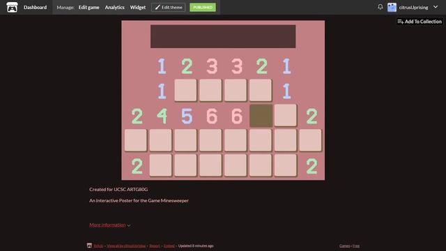Minesweeper Interactive Poster Walkthrough смотреть онлайн