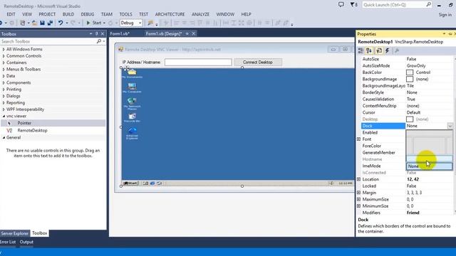 [VB.NET] Remote Desktop Application VNC Viewer смотреть онлайн