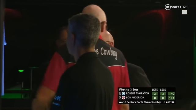 74 Year Old Bob Anderson Hits A 180 For His Final 3 Darts - World Seniors Darts Championships 2022 смотреть онлайн
