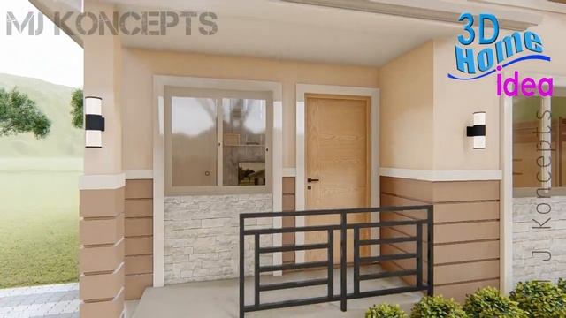 SMALL HOUSE DESIGN | 6x7m 2 Bedroom | Pinoy Bungalow House