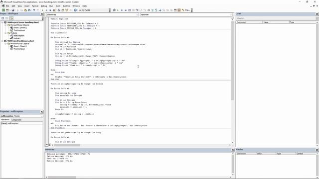 Excel VBA kivételkezelés mint egy profi смотреть онлайн