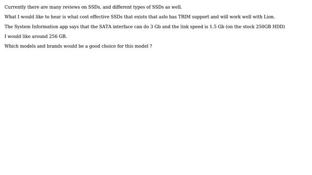 Apple: Which SSD To Choose For A White Late 2009 Macbook (2 Solutions!!)