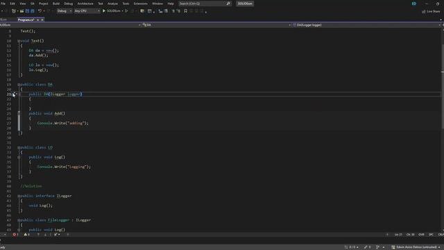 SOLID Design Principles - DI (Dependency Inversion Principle) in .NET 7.0 , .NET Core C# 11 смотреть онлайн
