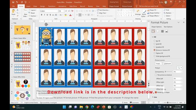 Guess Who but it's on PPT - 3 in 1 Game 😀❓ Free PowerPoint Game смотреть онлайн