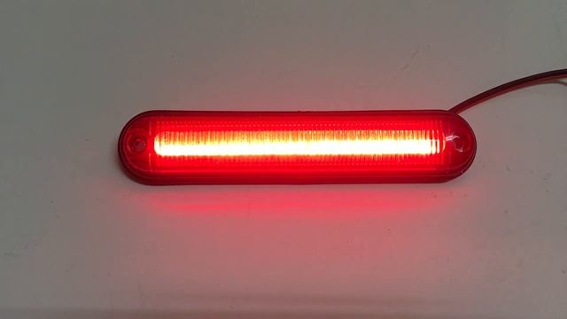 Габарит светодиодный (СРЕДНИЙ 13,5см СПИРАЛЬ диод) красный