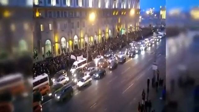 Марш белоруссов против закона о тунеядстве .Минск 2017. смотреть онлайн