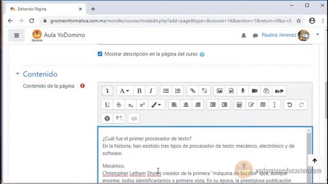 CURSO PARA PROFESORES MOODLE (COMPLETO 2022) VIDEO U3S5 Crear una pagina web смотреть онлайн