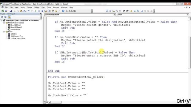 Data Entry Form In VBA (PART-2) смотреть онлайн