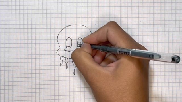 Как нарисовать медузу смотреть онлайн