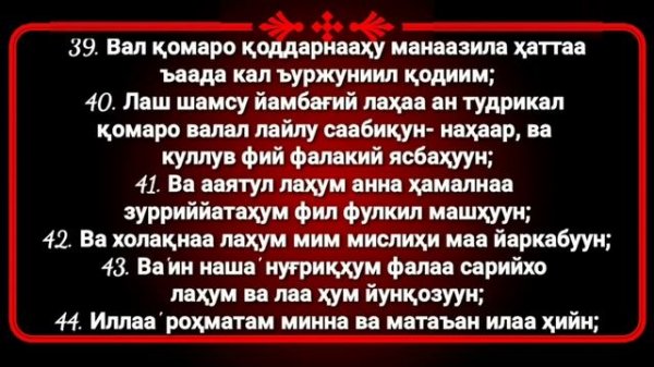 Ясин сура текст | Ёсин сураси узбек тилида ёдлаш