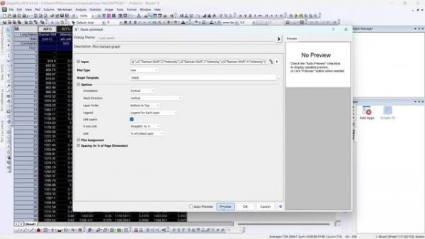 How to stack multiple graphs - OriginLab Tutorial 02
