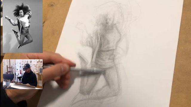 How to Draw a Dynamic Human Figure | Sktchy Live with Juan Perednik - Kiany Michelle in Graphite смотреть онлайн