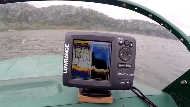 работа эхолота Lowrance Elite-5x HDI смотреть онлайн