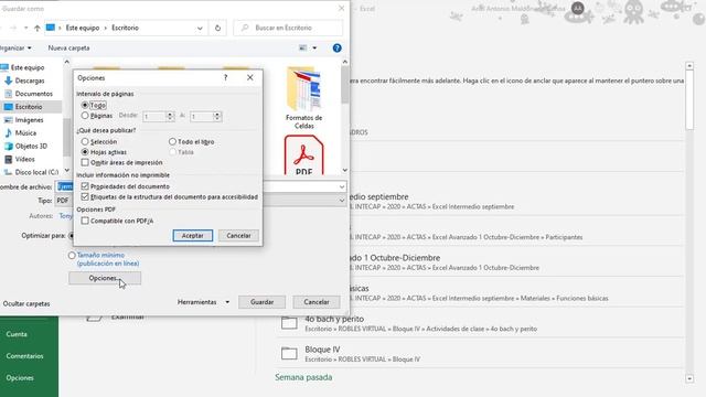 Guardar un libro de Excel en formato PDF con varias hojas смотреть онлайн