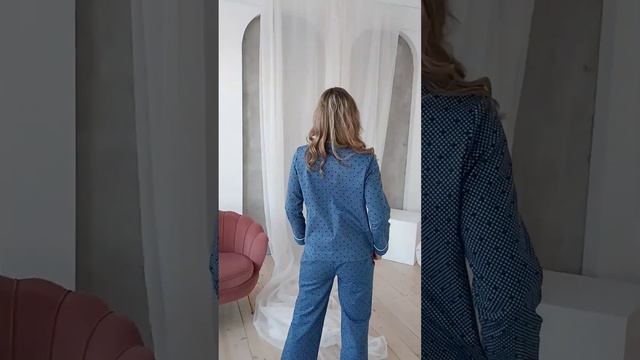 4559 Пижама женская с брюками фланель (новое видео) смотреть онлайн