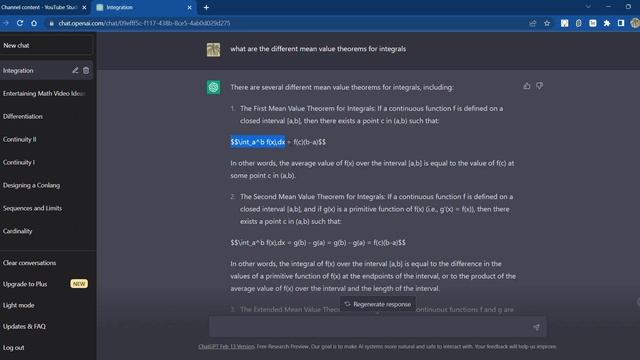 ChatGPT examples for Integration (Analysis) смотреть онлайн