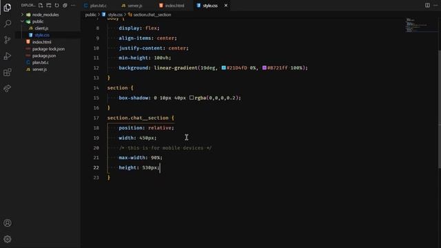 Build A Chat App Using Nodejs & Socket.io | Part2 - Creating Server | HTML & CSS смотреть онлайн