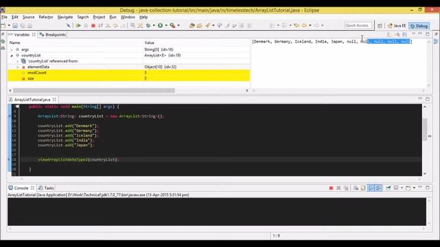 Java Collection Tutorial #2 - ArrayList смотреть онлайн