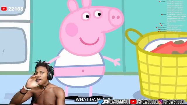 IShowSpeed Reacts To Being In PeppaPig